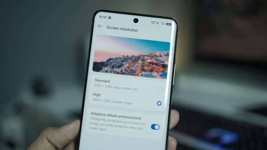 Resolusi layar realme 16 Pro+ 5G