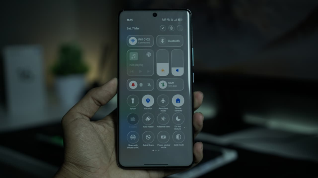 Control Center realme 16 Pro+ 5G